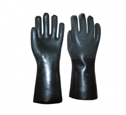 绥芬河黑色喷砂手套（黑色砂面手套）